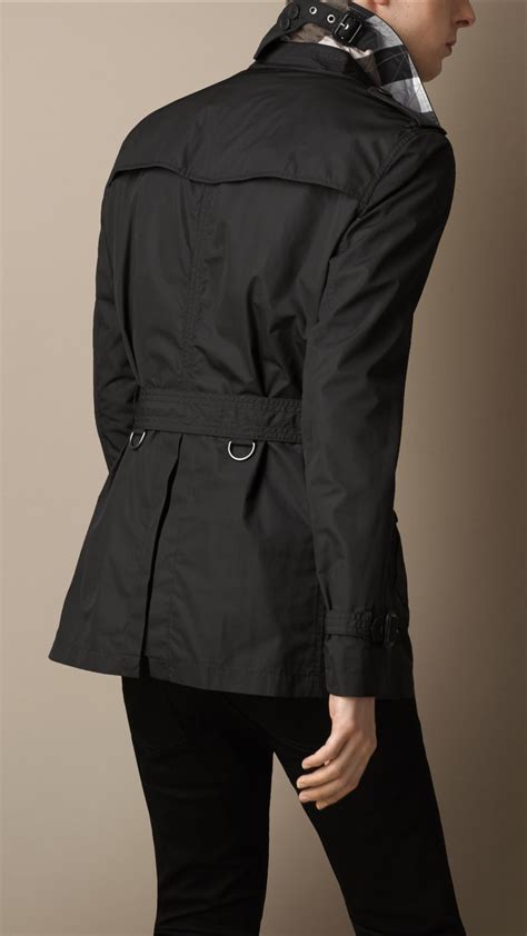 burberry short trench waterproof|burberry short trench coat men's.